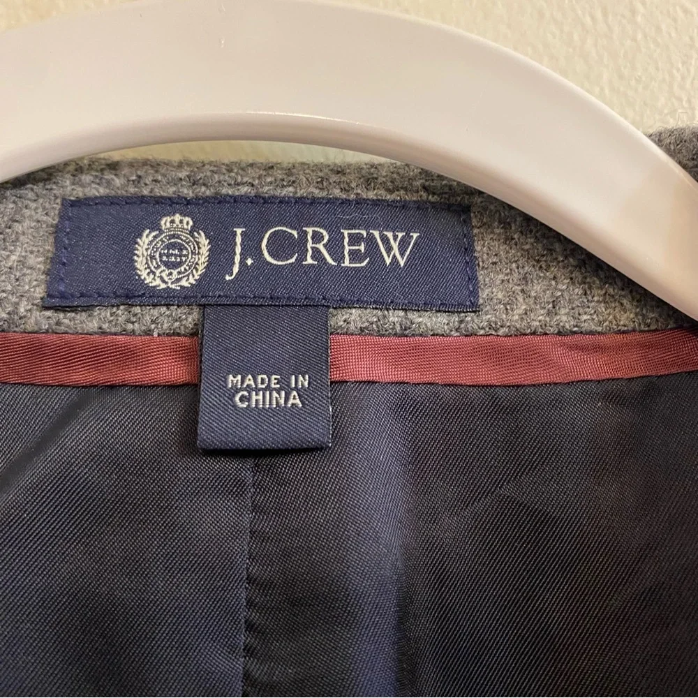 J. Crew Ludlow Jacket Yorkshire Tweed Two‎ Button Sport Coat Grey Men’s Sz 44L